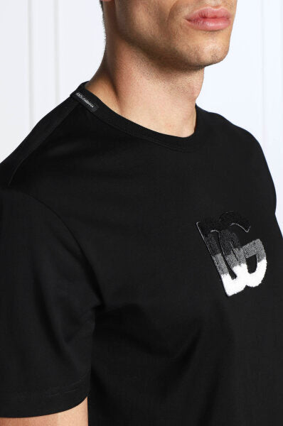 T-SHIRT DOLCE E GABBANA LOGO RICAMATO