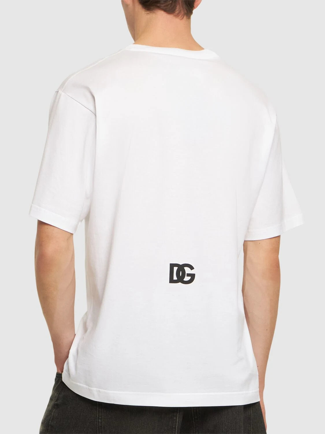 T-SHIRT DOLCE&GABBANA BIANCA CON LOGO