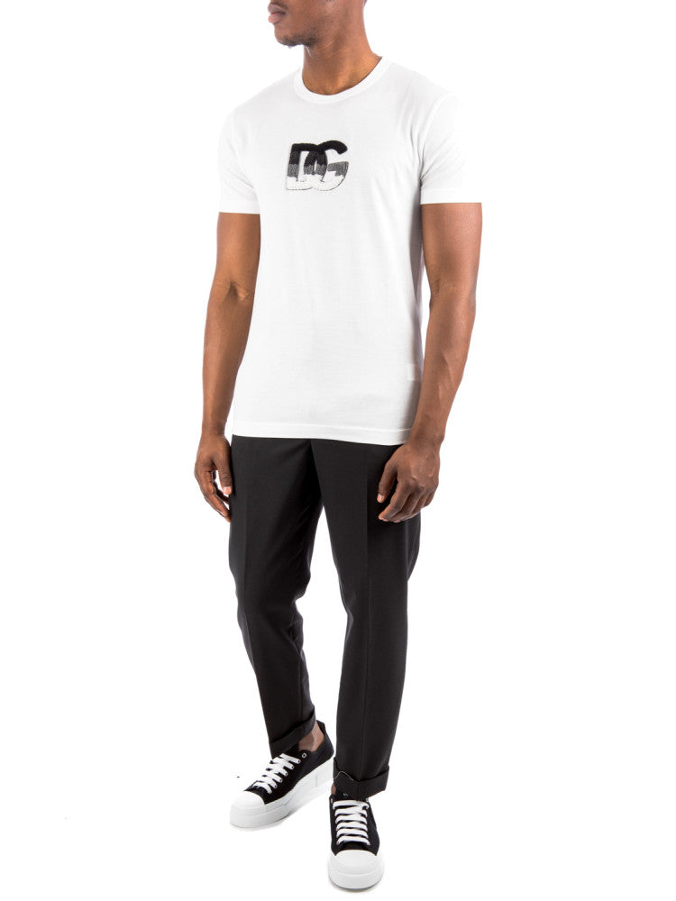 T-SHIRT DOLCE&GABBANA LOGO RICAMATO