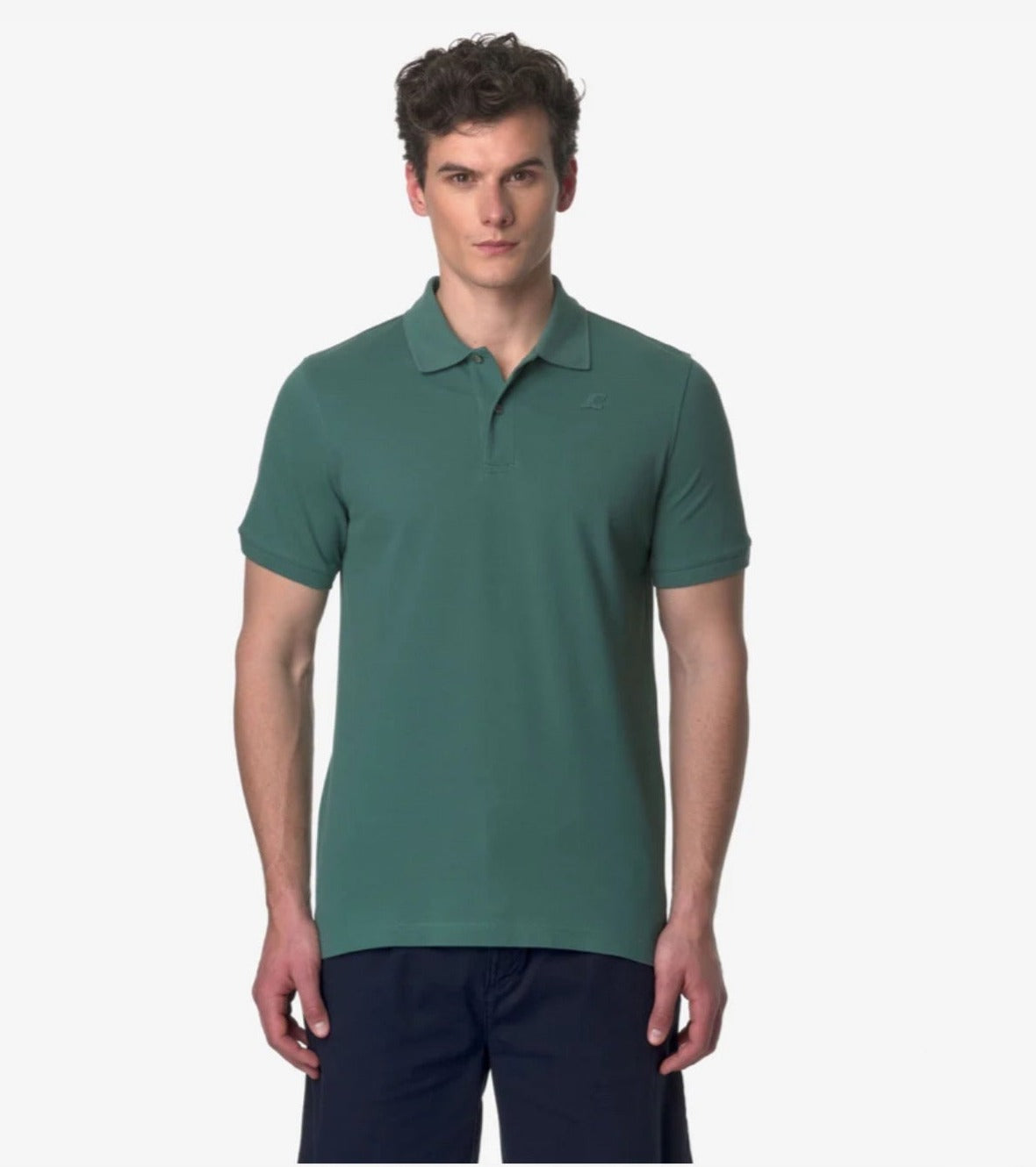 K-WAY POLO AMEDEE PIQUE GREEN PALM