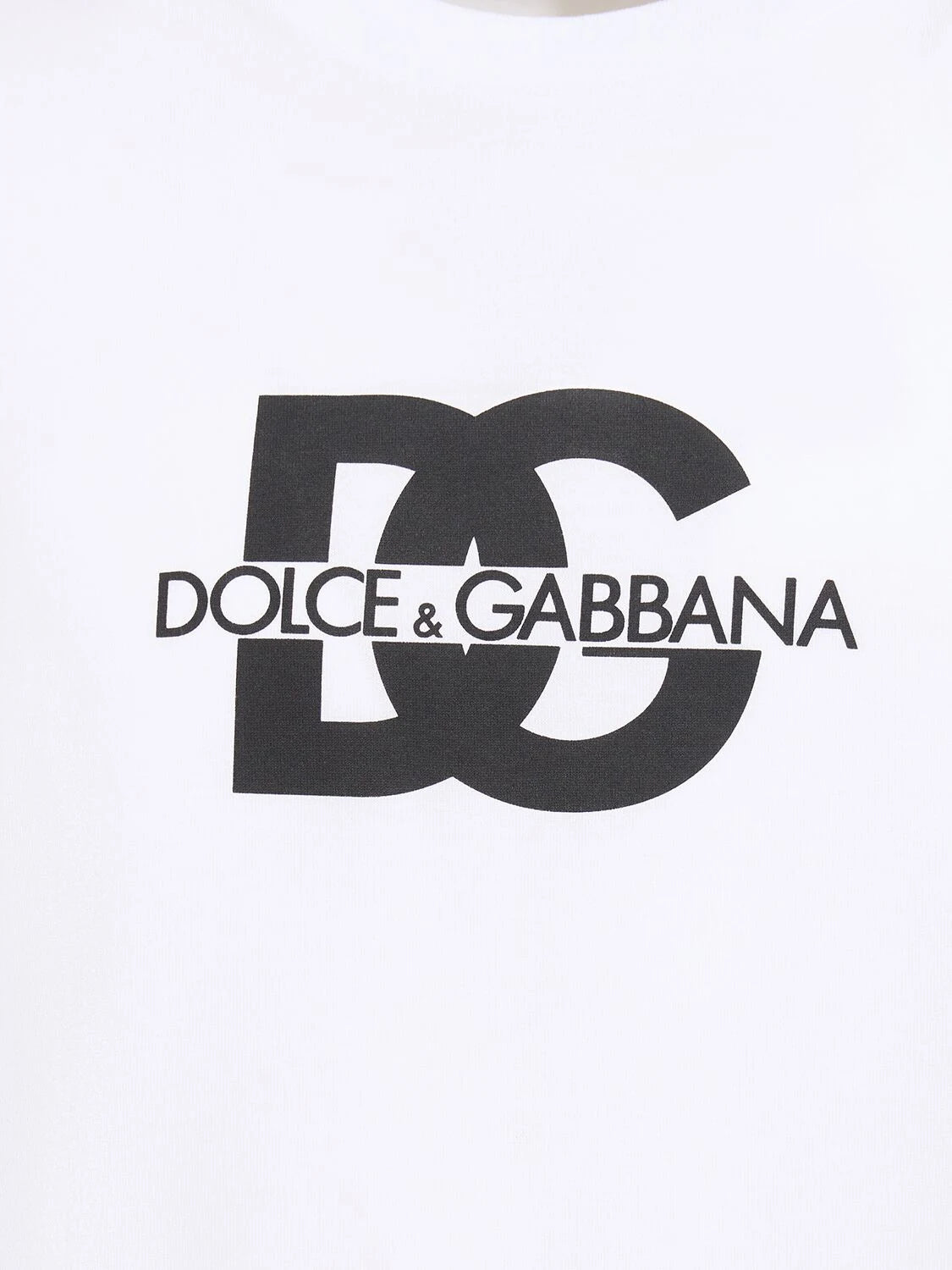 T-SHIRT DOLCE&GABBANA BIANCA CON LOGO