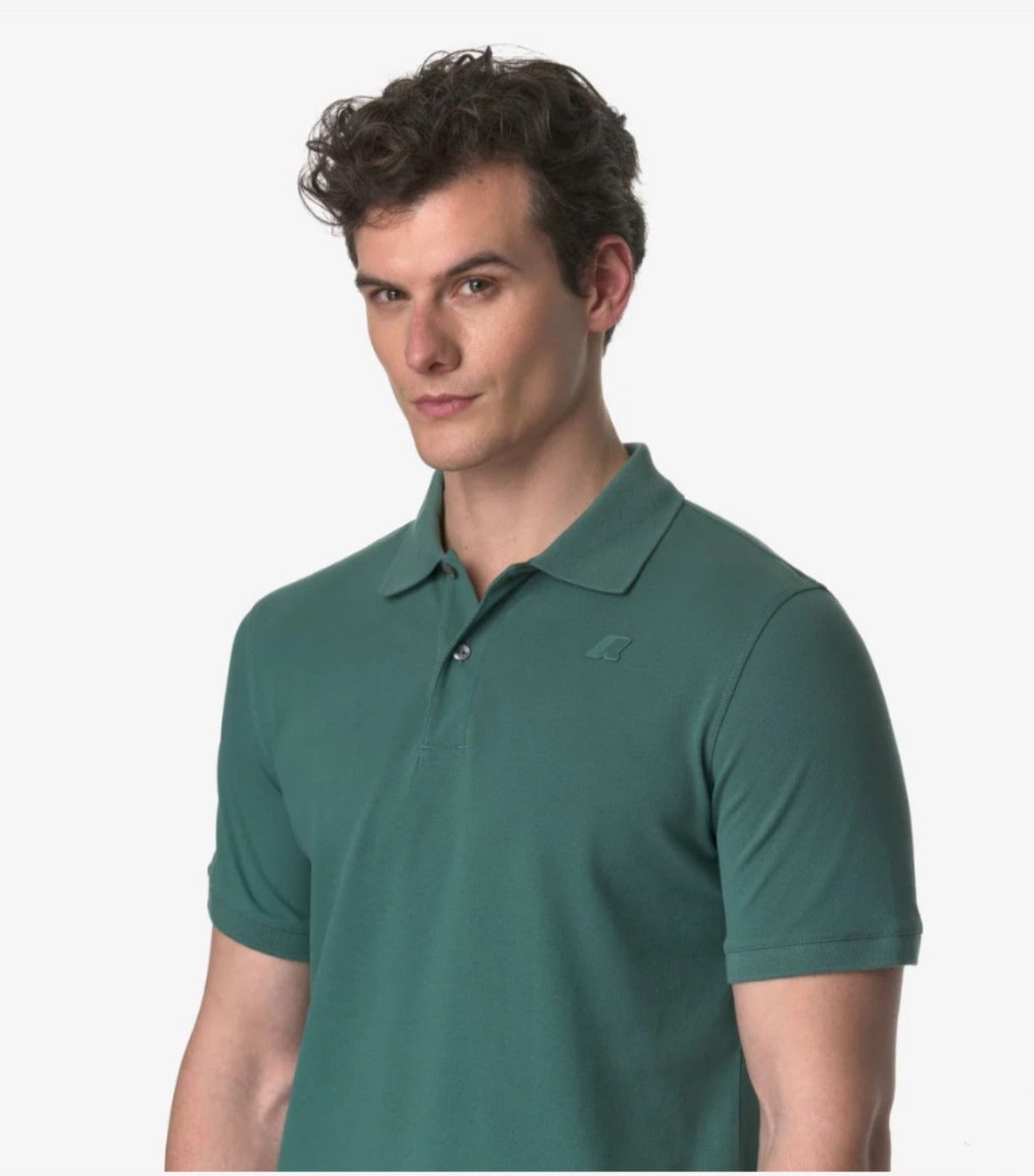 K-WAY POLO AMEDEE PIQUE GREEN PALM