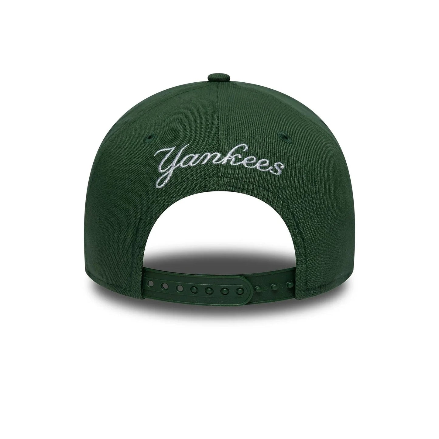 CAPPELLO NEW ERA 9FORTY E-Frame New York Yankees MLB Outline Script Verde Scuro