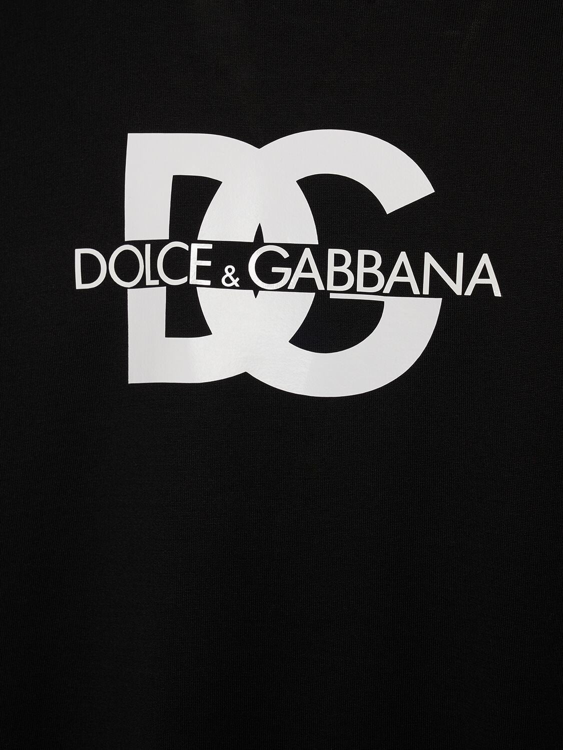 T-SHIRT DOLCE&GABBANA NERA CON LOGO