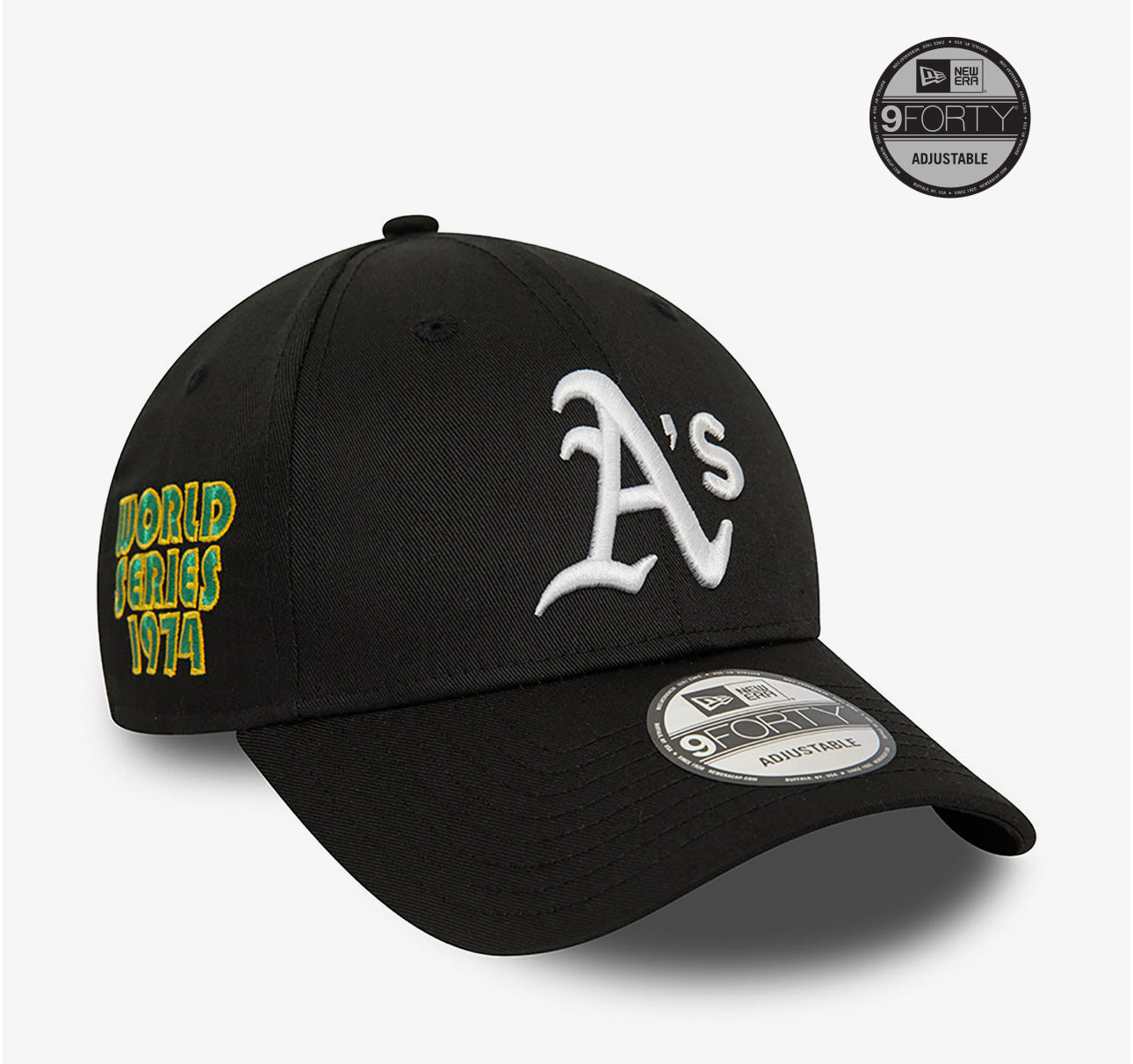 NEW ERA 9FORTY Oakland Athletics World Series Patch Nero