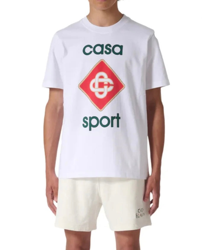 T-SHIRT CASABLANCA SPORT LOGO