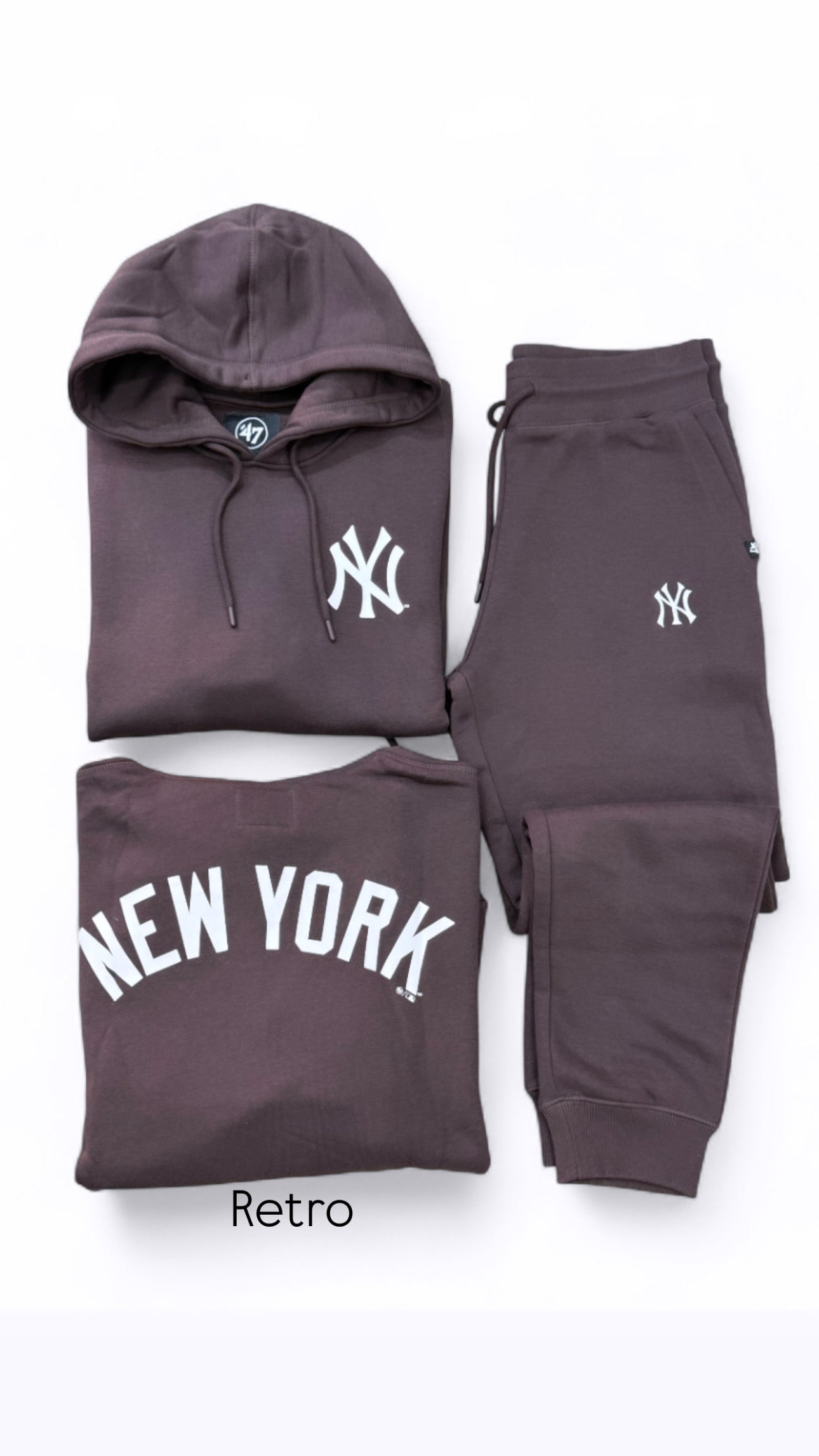 TUTA '47 BRAND YANKEES CON CAPPUCCIO BROWN