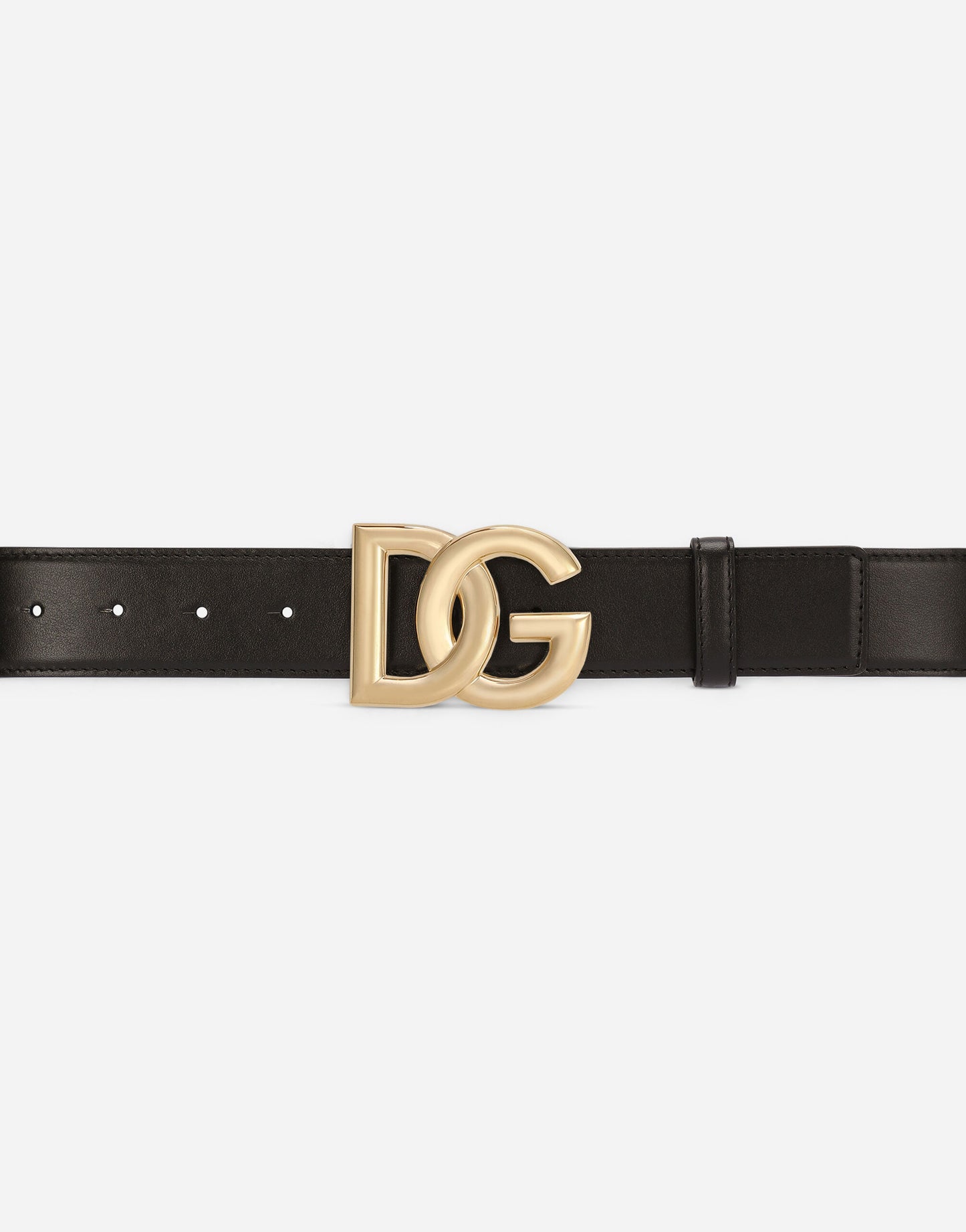 CINTURA IN PELLE DI VITELLO CON LOGO DG