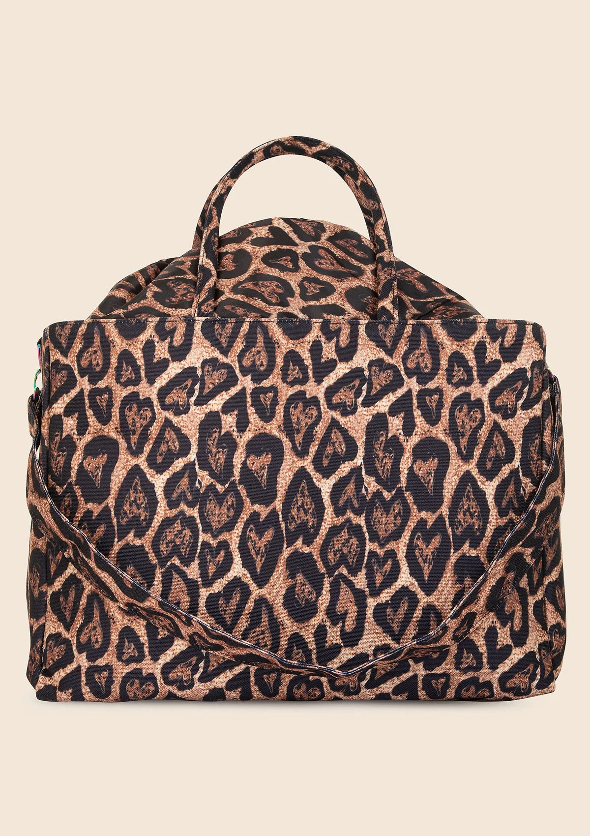BORSA MARE CANVAS F**K FANTASIA ANIMALIER