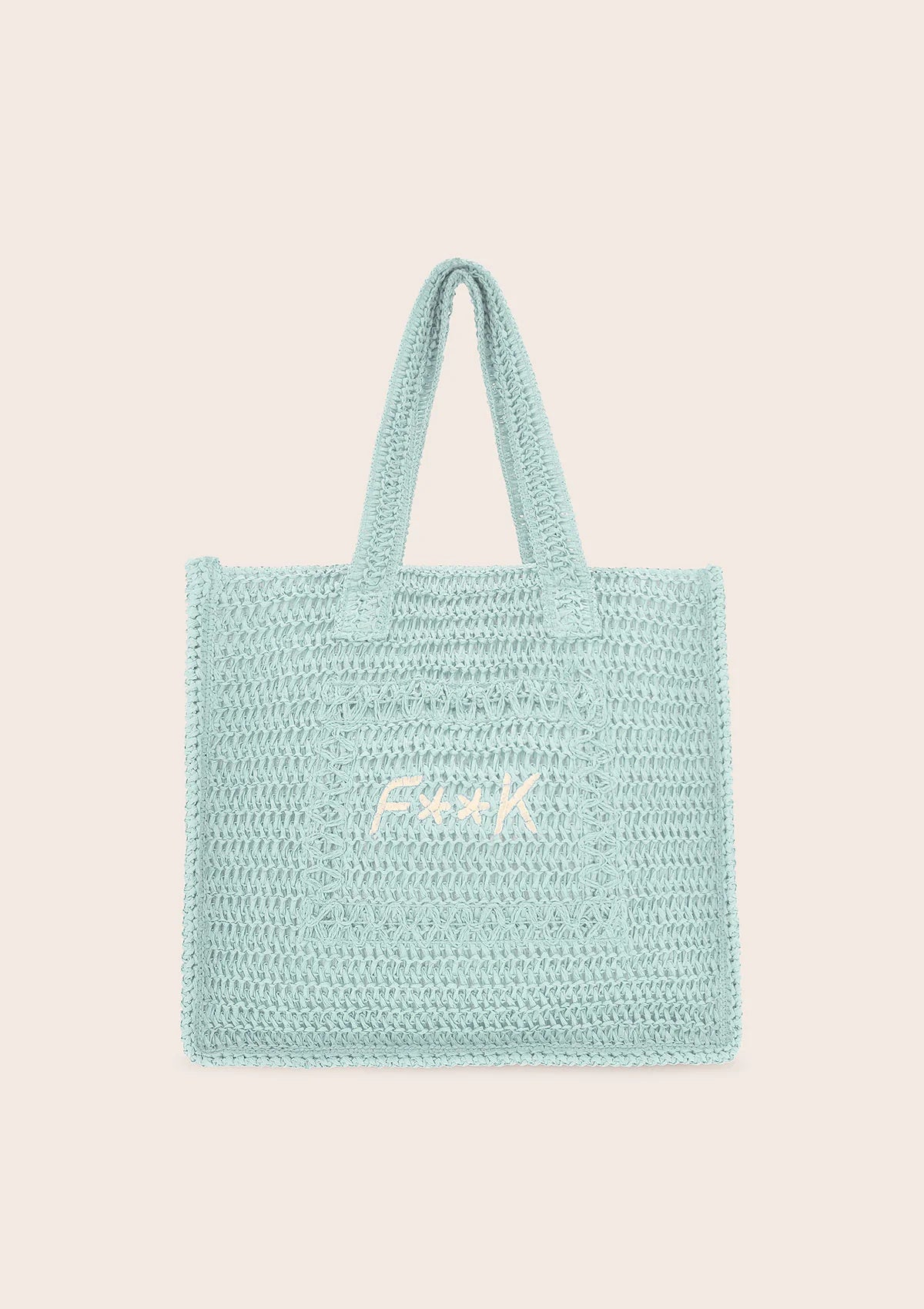 BORSA MARE DONNA F**K VERDE ACQUA