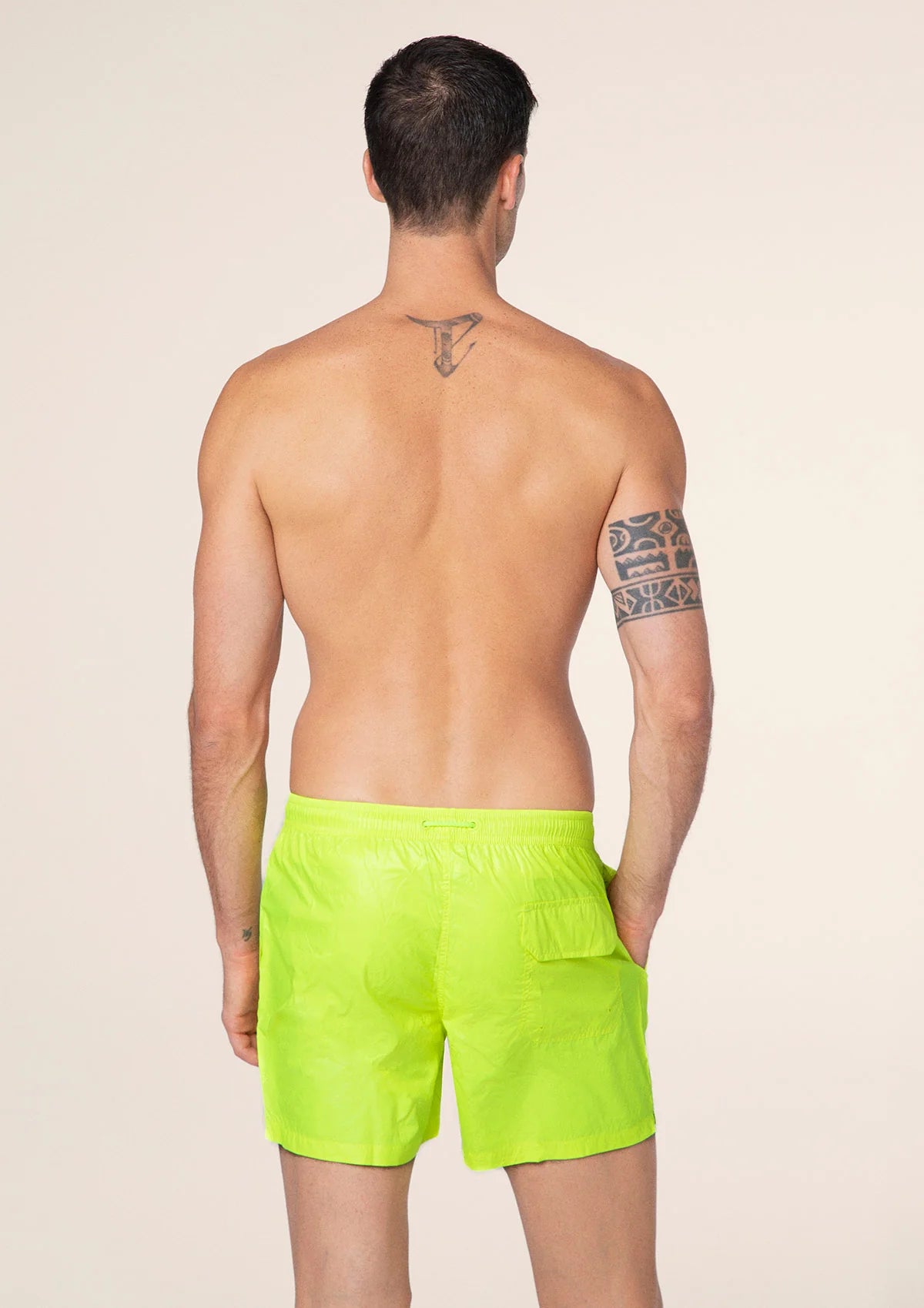 COSTUME SHORTS UOMO F**K GIALLO FLUO