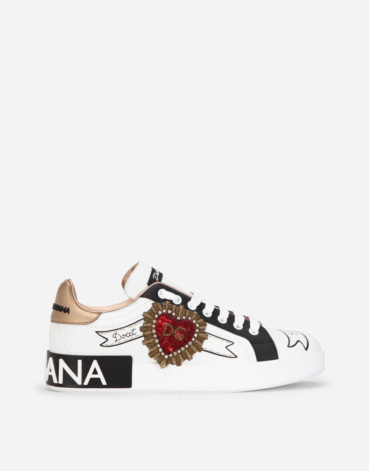 SNEAKER DOLCE&GABBANA CON PATCH RICAMO