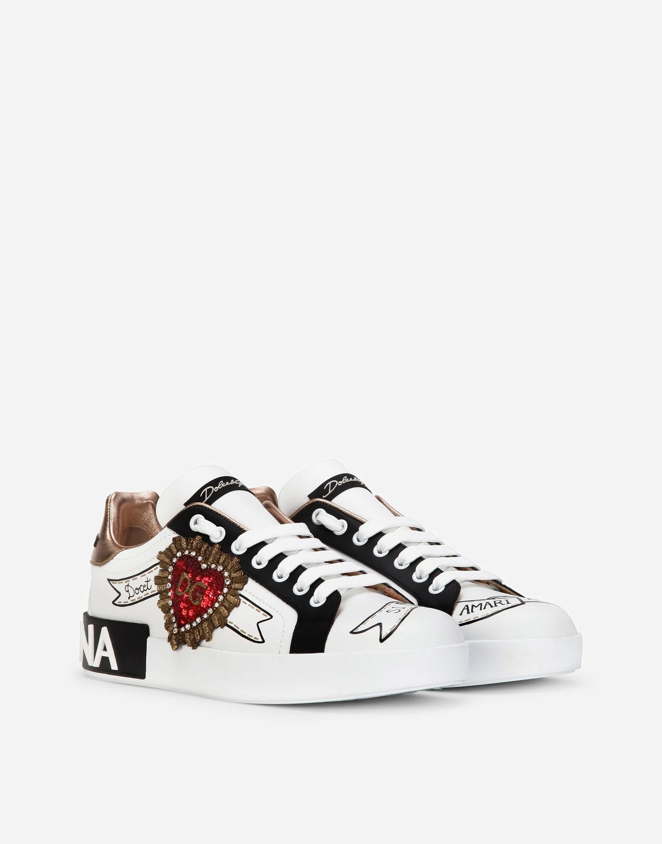 SNEAKER DOLCE&GABBANA CON PATCH RICAMO