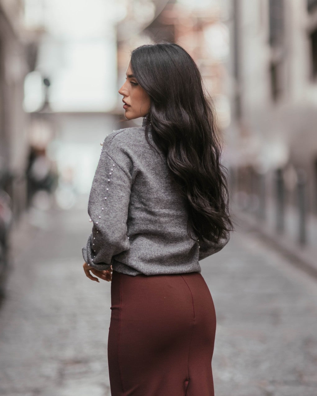 MAGLIA PIECES PERLE