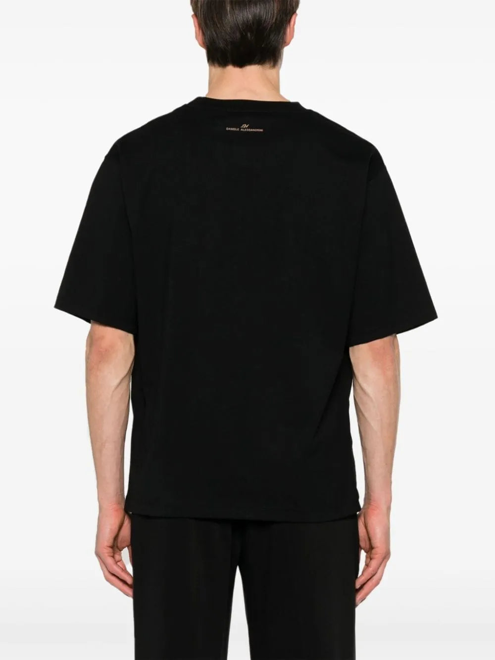 DANIELE ALESSANDRINI T-SHIRT CON DETTAGLIO GEOMETRICO