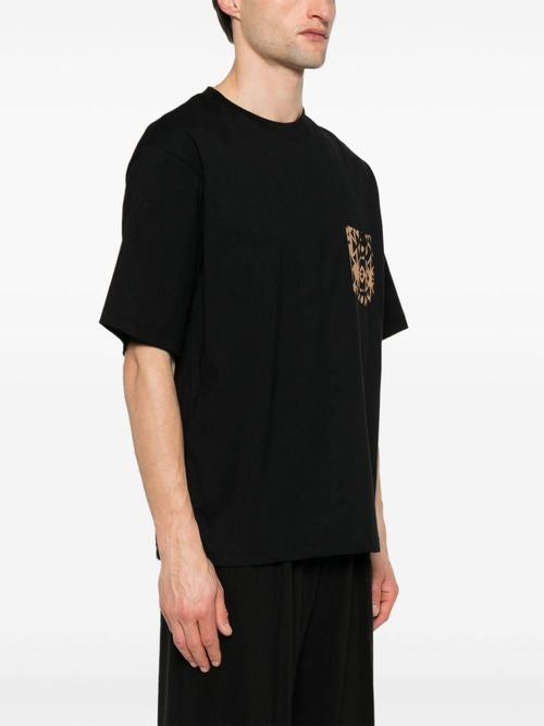 DANIELE ALESSANDRINI T-SHIRT CON DETTAGLIO GEOMETRICO