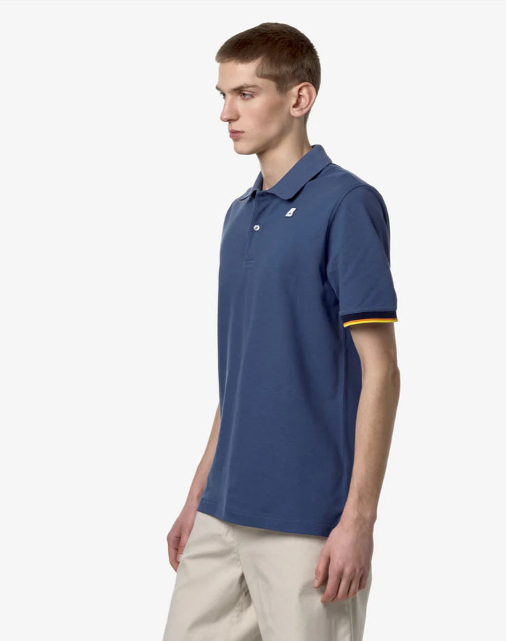 K-WAY POLO VINCENT BLUE FIORD