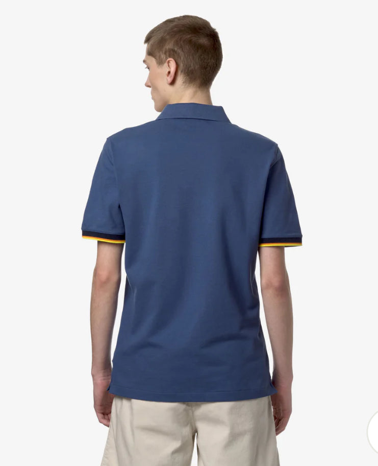 K-WAY POLO VINCENT BLUE FIORD