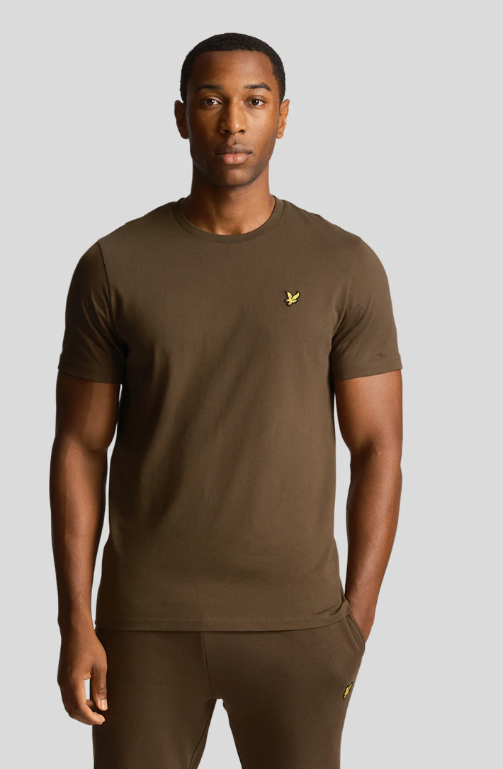 LYLE&SCOTT Plain T-Shirt VERDE OLIVA