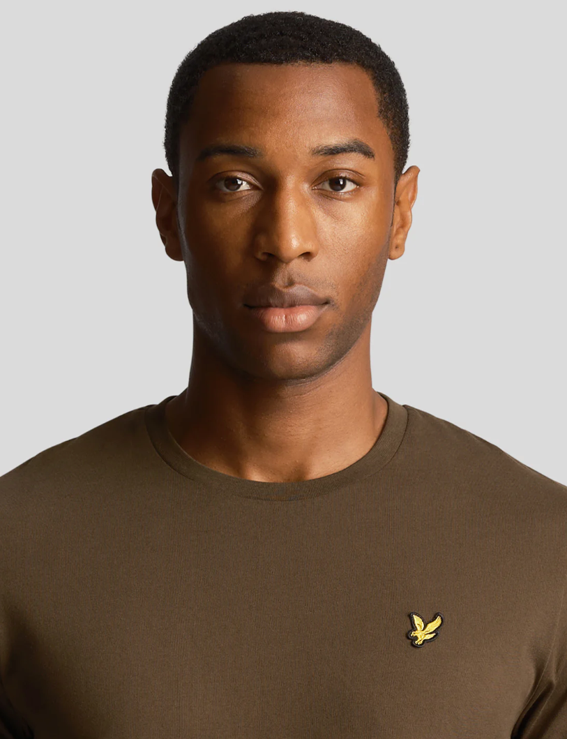 LYLE&SCOTT Plain T-Shirt VERDE OLIVA