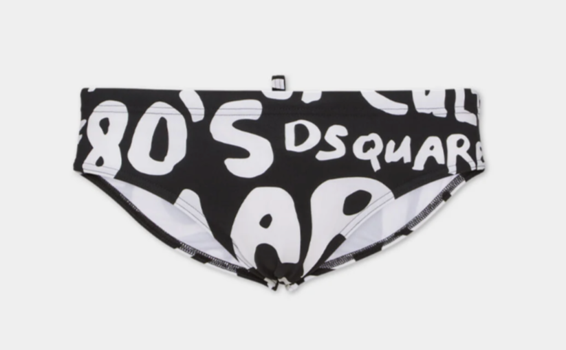 COSTUME SLIP DSQUARED2 POP 80'S NEW COLLECTION