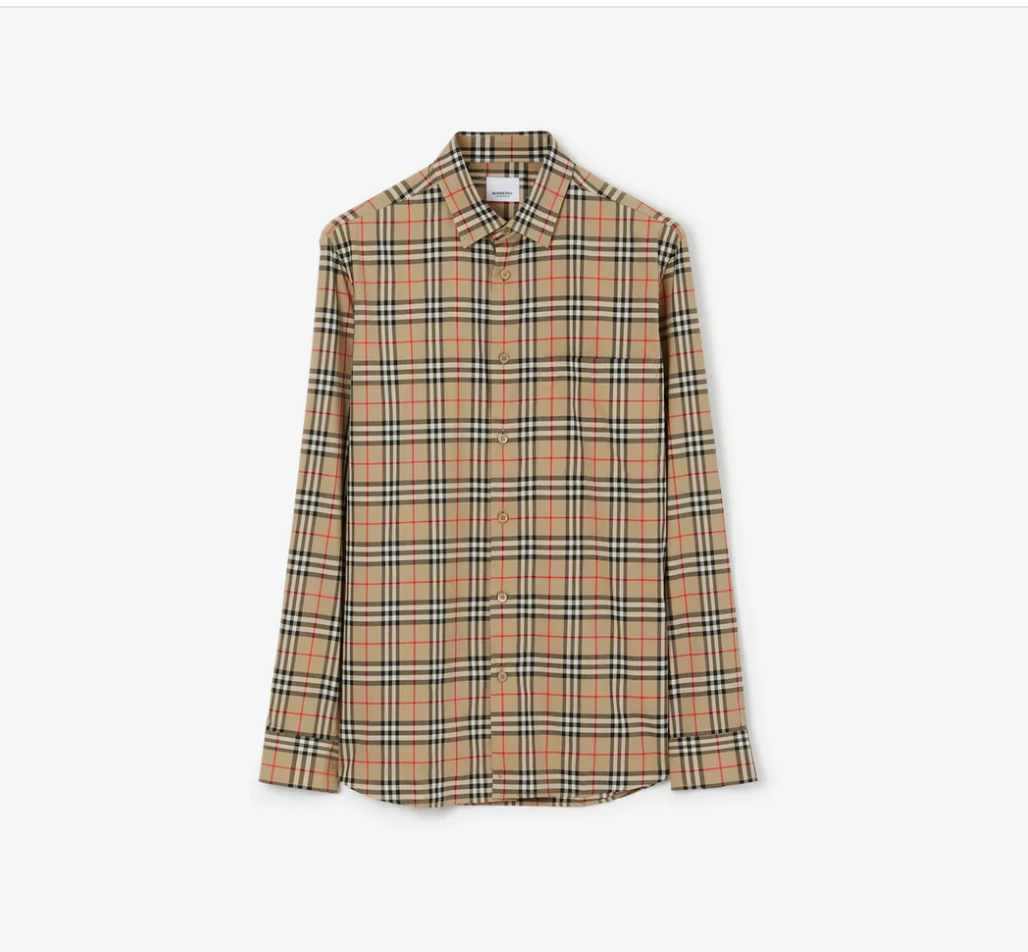 BURBERRY Camicia in cotone Check