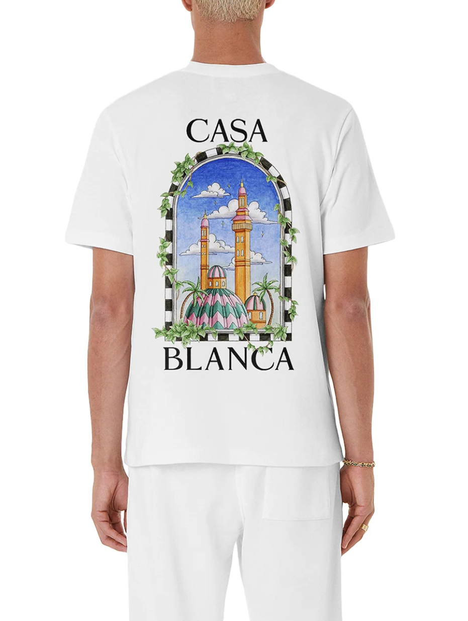 T-SHIRT CASABLANCA VUE DE DAMAS