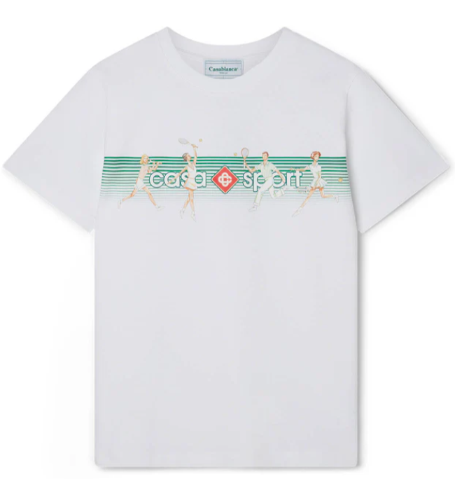 T-SHIRT CASABLANCA Playful Stripes