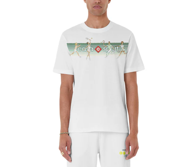 T-SHIRT CASABLANCA Playful Stripes