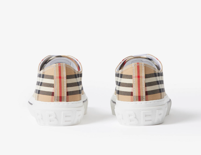 BURBEERRY Sneaker in cotone Check