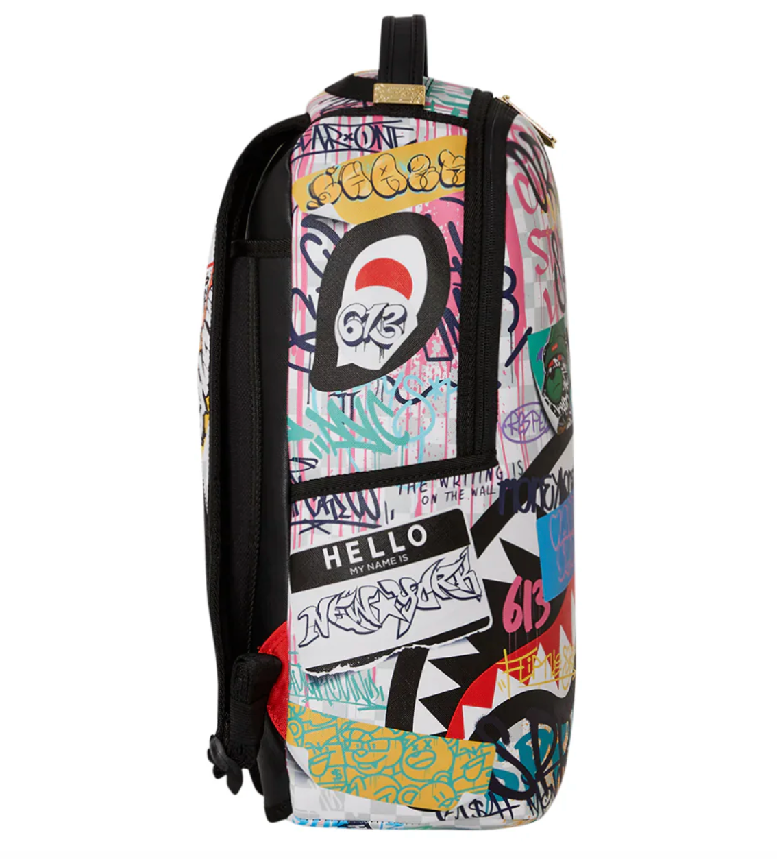 ZAINO SPRAYGROUND SHARKS IN PARIS THE RIZZ CREAM Bianco