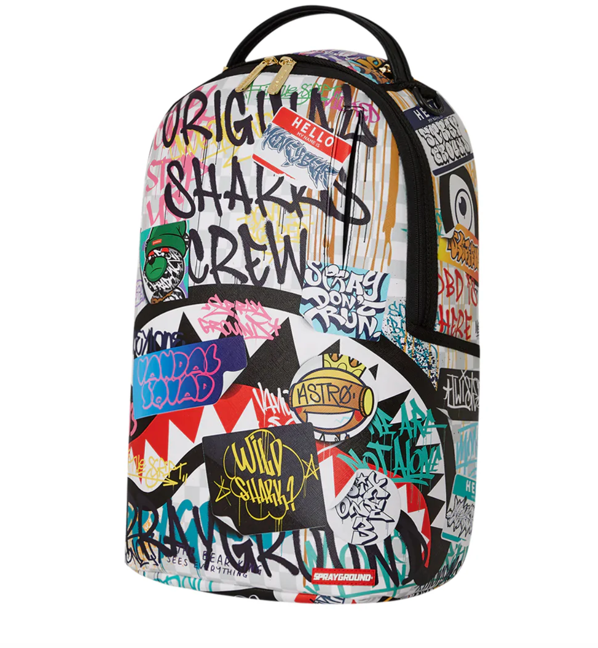ZAINO SPRAYGROUND SHARKS IN PARIS THE RIZZ CREAM Bianco