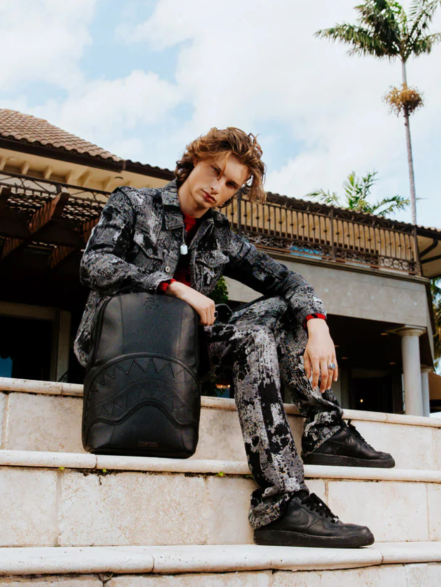 ZAINO SPRAYGROUND BLACKOUT RACEWAY DLXSV BACKPACK Nero