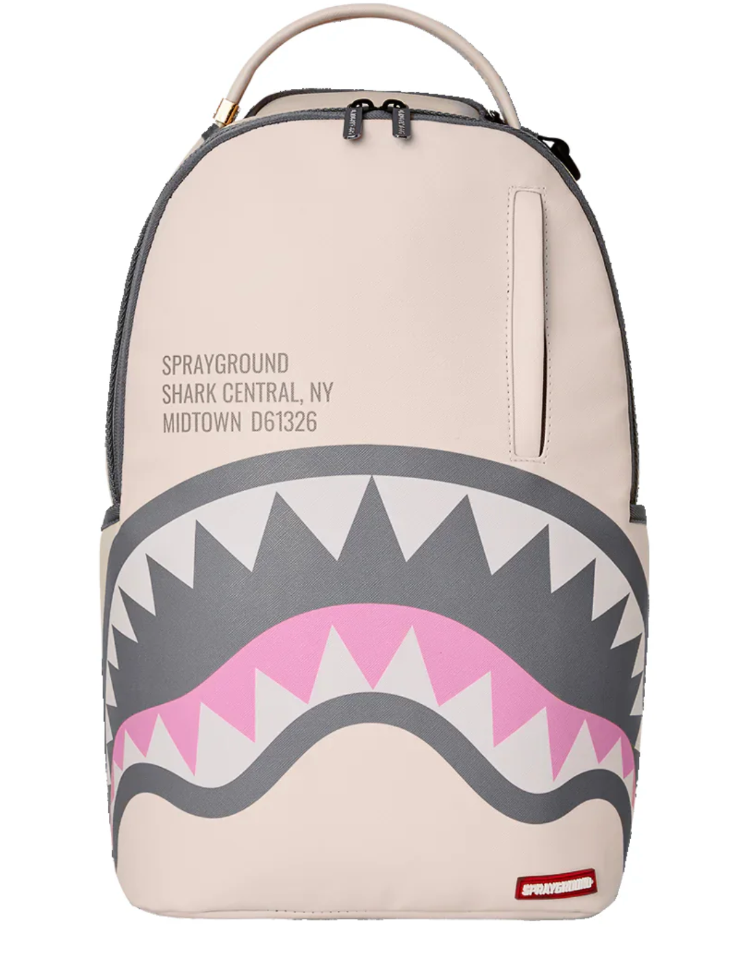 ZAINO SPRAYGROUND SHARK CENTRAL ROSE DLXSV BACKPACK Bianco