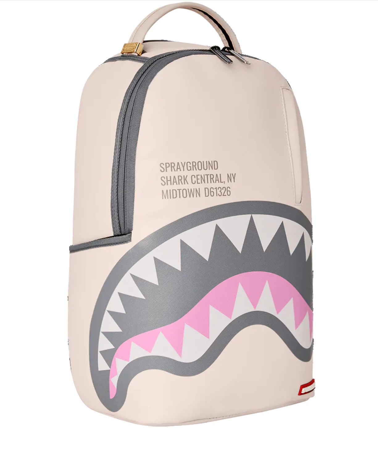 ZAINO SPRAYGROUND SHARK CENTRAL ROSE DLXSV BACKPACK Bianco