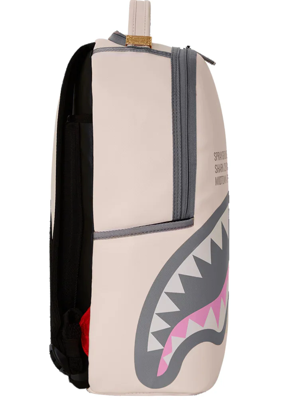 ZAINO SPRAYGROUND SHARK CENTRAL ROSE DLXSV BACKPACK Bianco