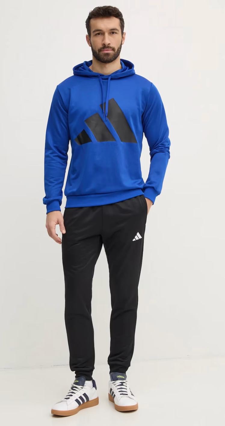 TUTA ADIDAS BLUE LOGO BLACK