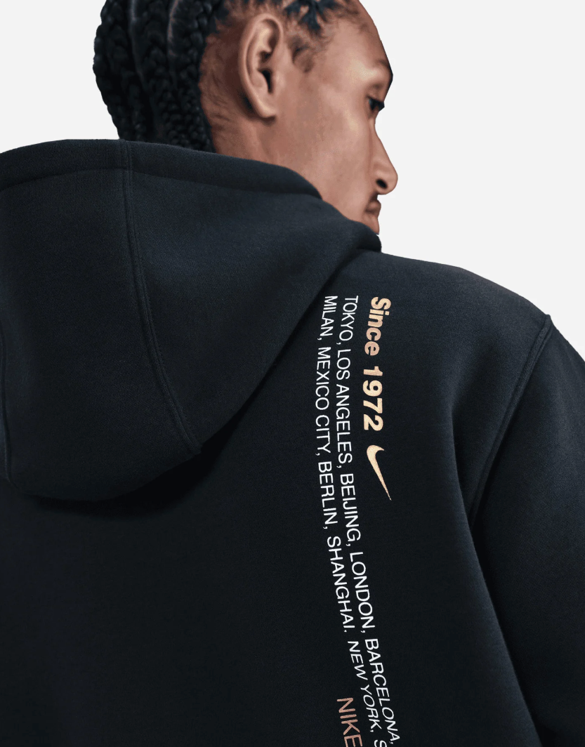 TUTA NIKE FLEECE METALLIC CON CAPPUCCIO