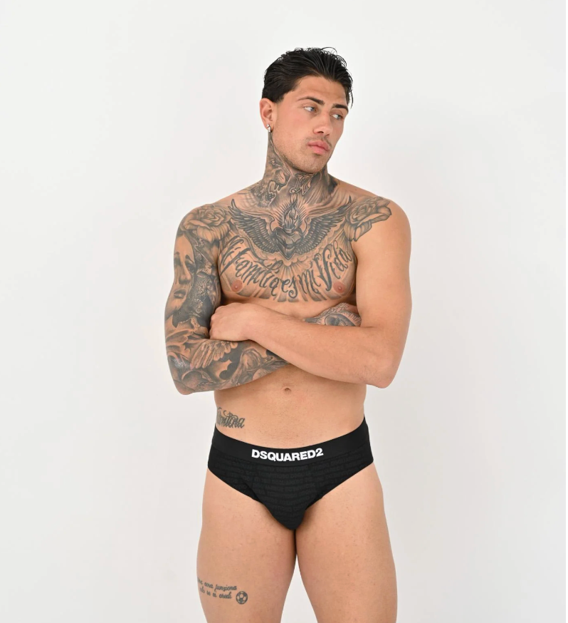 SET DSQUARED2 T-SHIRT+SLIP LOGATO NEW COLLECTION