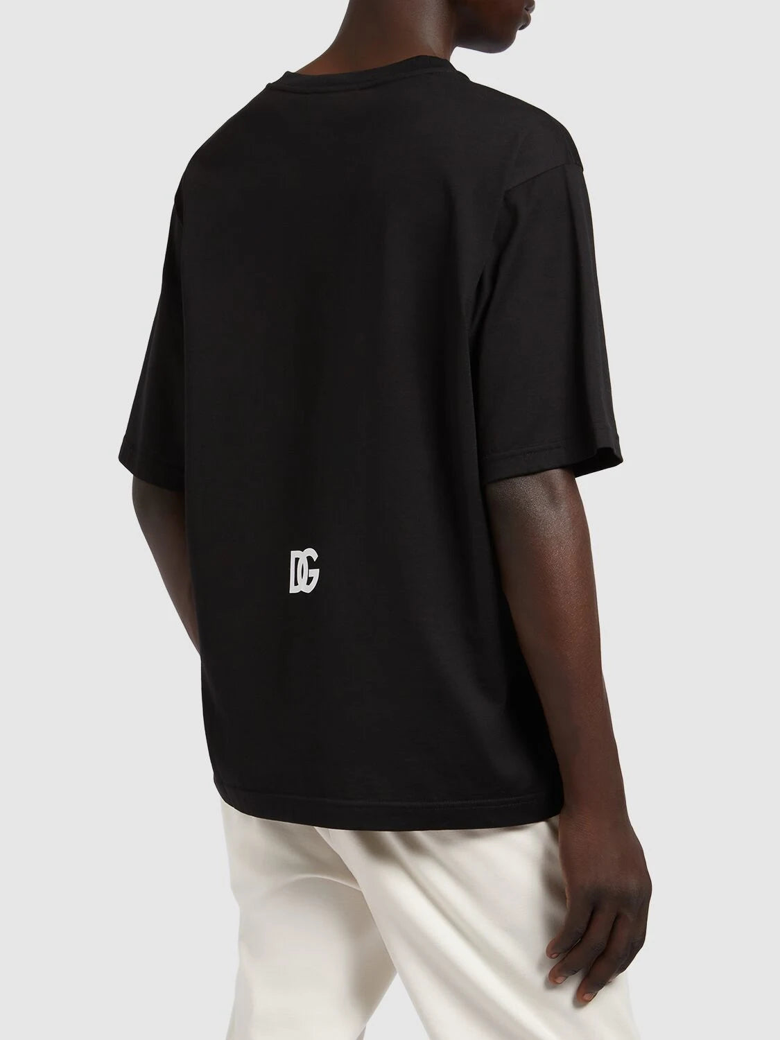 T-SHIRT DOLCE&GABBANA NERA CON LOGO