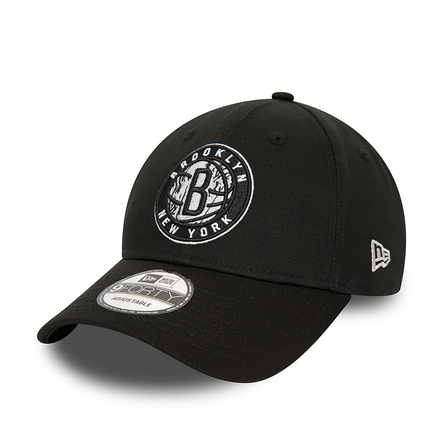 NEW ERA 9FORTY Brooklyn Nets NBA Infill Nero