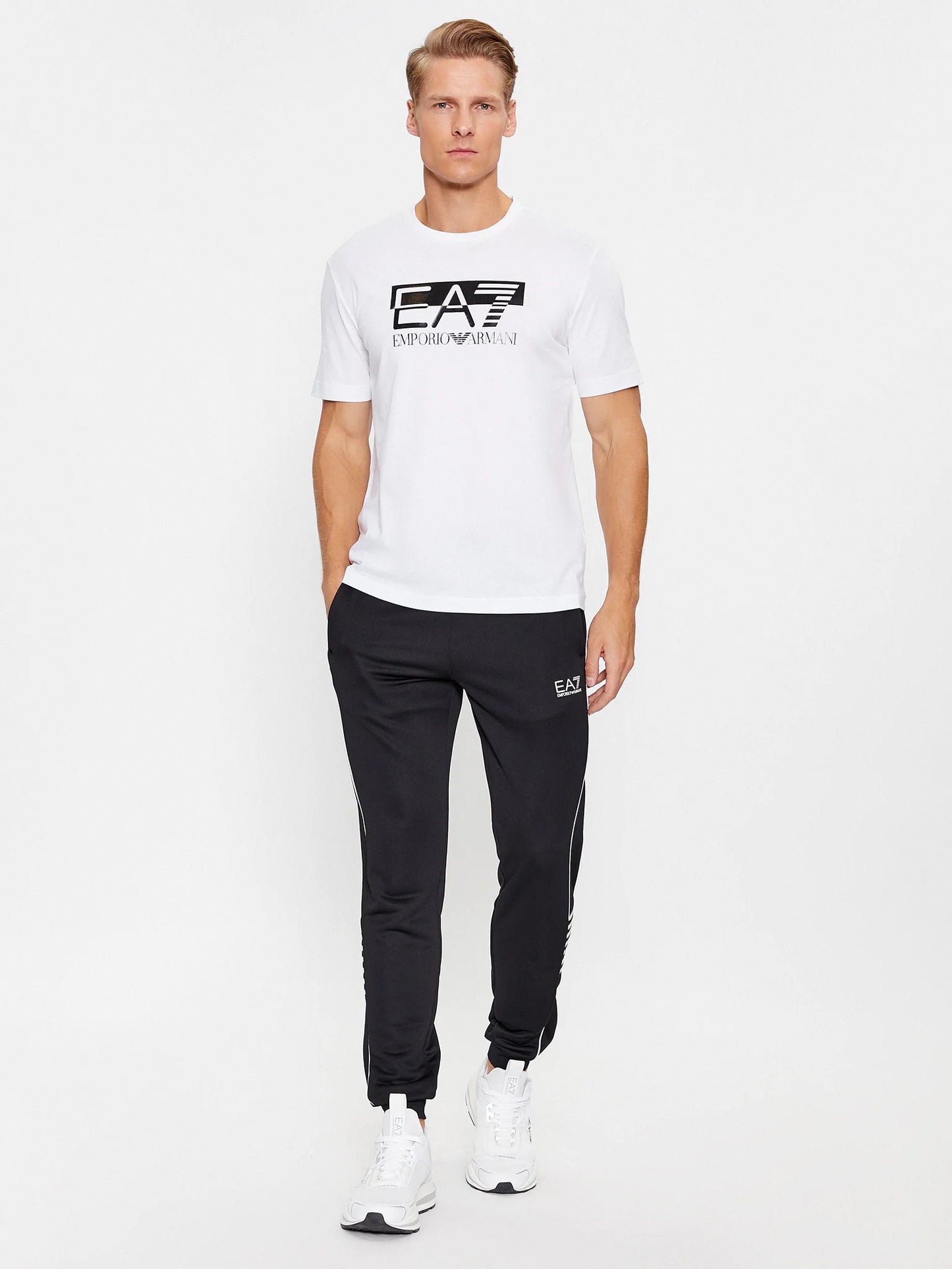 EA7 T-SHIRT VISIBILITY IN COTONE