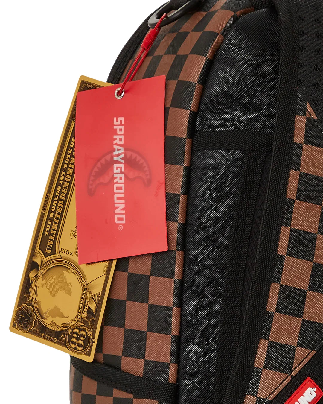 ZAINO SPRAYGROUND DBD WAS HERE WEIRD SHARK BP BACKPACK MARRONE