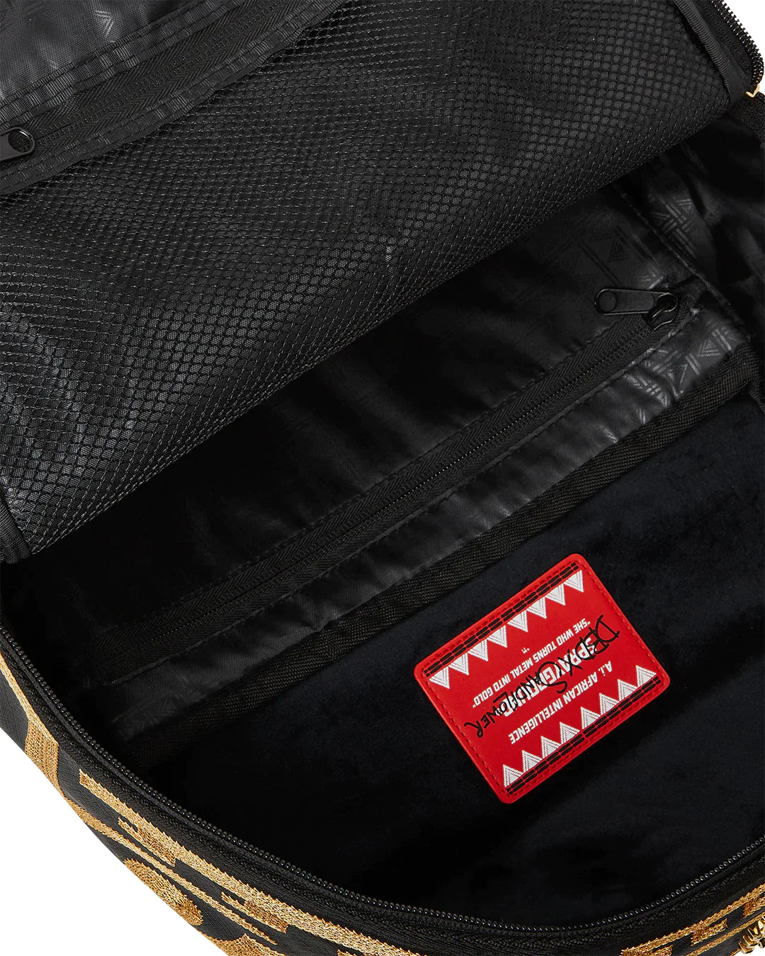 ZAINO SPRAYGROUND AI TRIBAL GOLD STARS DLXSV BACKPACK NERO