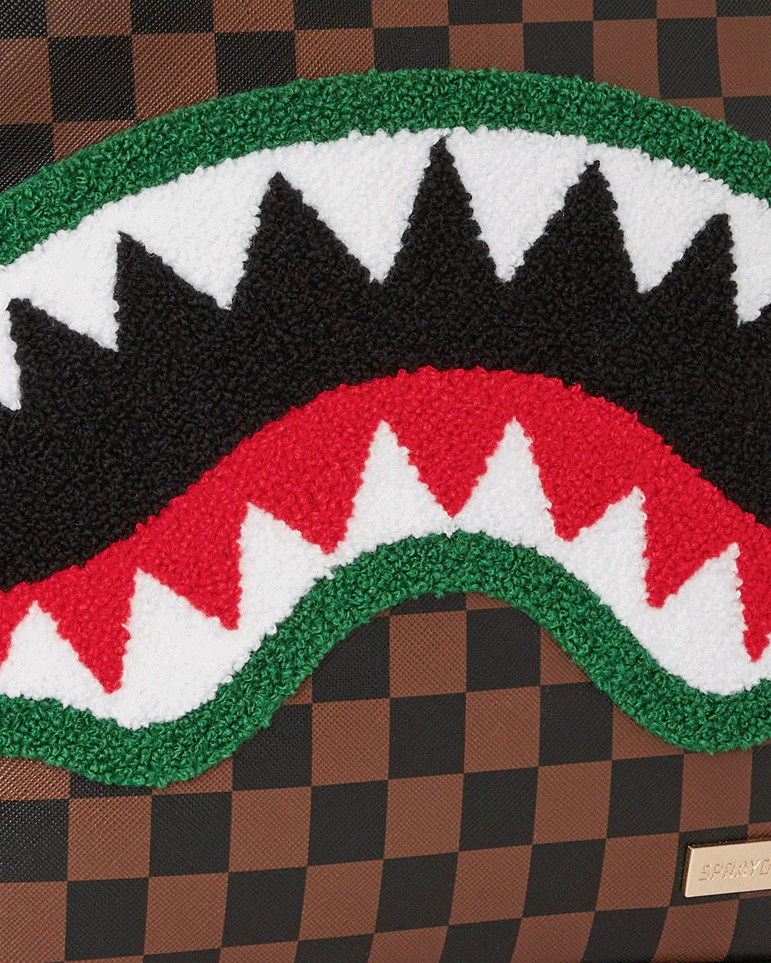 ZAINO SPRAYGROUND CHENILLE SIP SAVAGE MARRONE