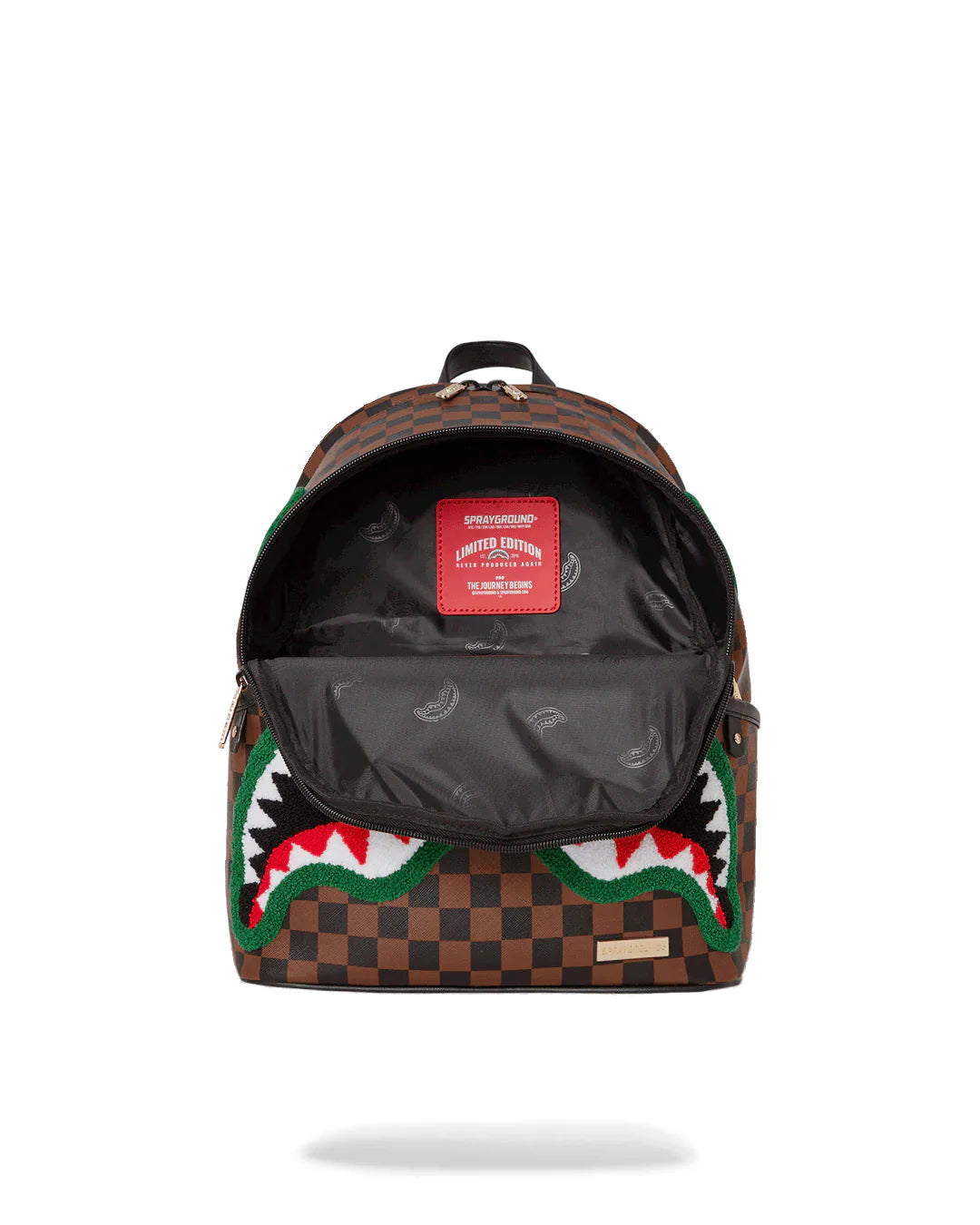 ZAINO SPRAYGROUND CHENILLE SIP SAVAGE MARRONE