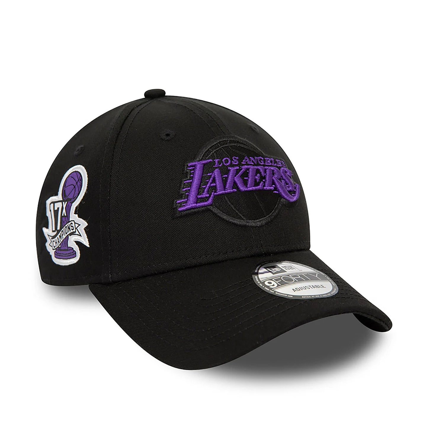 NEW ERA 9FORTY LA Lakers NBA Side Patch Nero