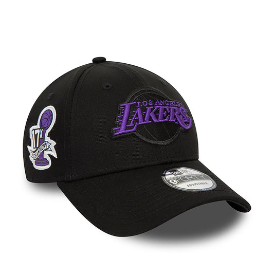 NEW ERA 9FORTY LA Lakers NBA Side Patch Nero