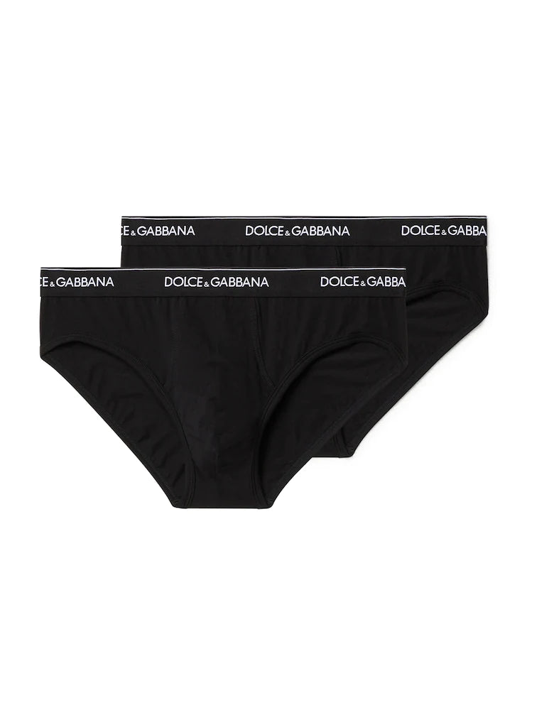SLIP BI-PACK UOMO IN COTONE STRETCH DOLCE&GABBANA