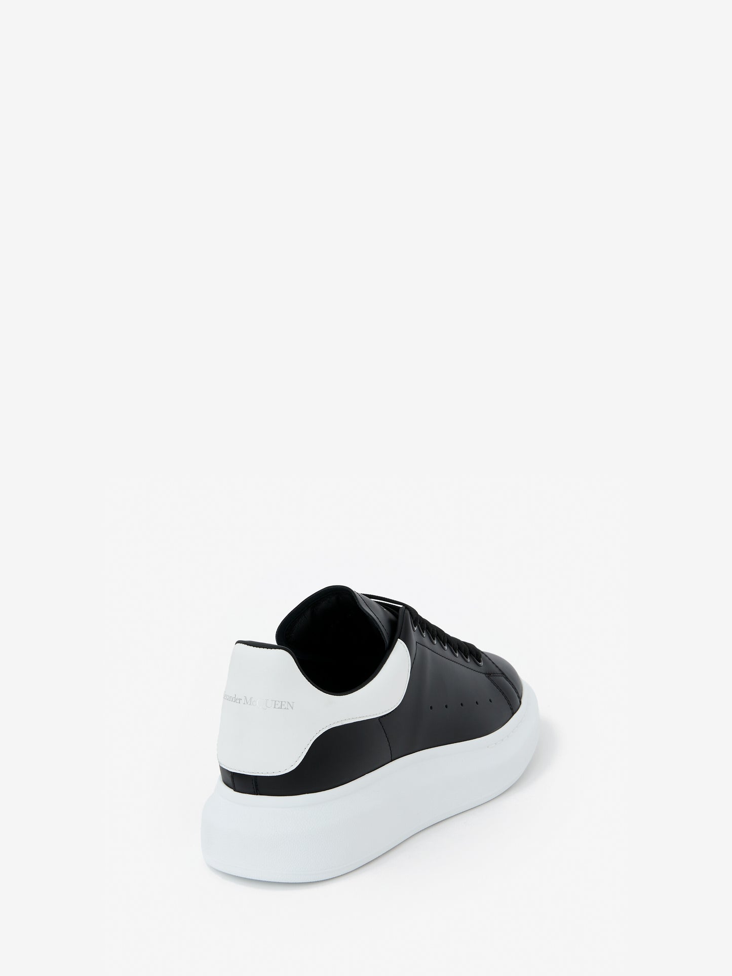 ALEXANDER MCQUEEN NERA RETRO IN PELLE